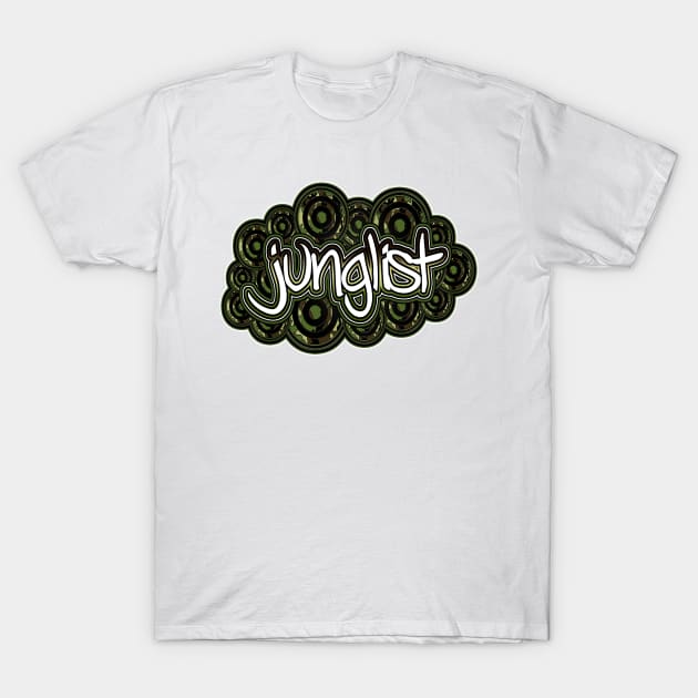 Junglist-Multi-CamoTarget T-Shirt by AutotelicArt